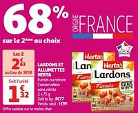 Promoties Lardons et allumettes herta - Herta - Geldig van 30/04/2024 tot 06/05/2024 bij Auchan