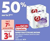 Papier toilette blanc auchan-Huismerk - Auchan