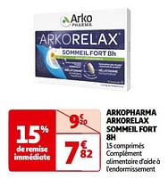 Promoties Arkopharma arkorelax sommeil fort 8h - Arkopharma - Geldig van 30/04/2024 tot 20/05/2024 bij Auchan