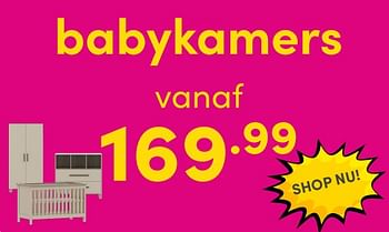 Promoties Babykamers - Huismerk - Baby & Tiener Megastore - Geldig van 30/04/2024 tot 06/05/2024 bij Baby & Tiener Megastore