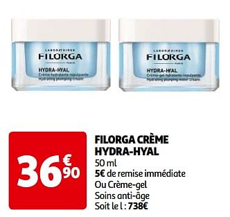 Promotions Filorga crème hydra-hyal - Filorga - Valide de 30/04/2024 à 20/05/2024 chez Auchan Ronq