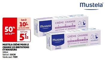 Promoties Mustela crème pour le change 123 ir - Mustela - Geldig van 30/04/2024 tot 20/05/2024 bij Auchan