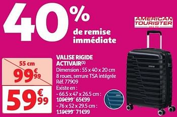 Promotions Valise rigide activair - American Tourister - Valide de 30/04/2024 à 06/05/2024 chez Auchan Ronq