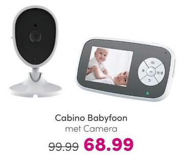 Promoties Cabino babyfoon met camera - Cabino - Geldig van 30/04/2024 tot 06/05/2024 bij Baby & Tiener Megastore
