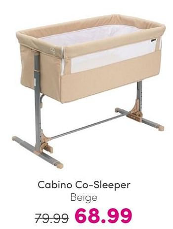 Promoties Cabino co-sleeper beige - Cabino - Geldig van 30/04/2024 tot 06/05/2024 bij Baby & Tiener Megastore