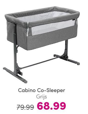 Promoties Cabino co-sleeper grijs - Cabino - Geldig van 30/04/2024 tot 06/05/2024 bij Baby & Tiener Megastore