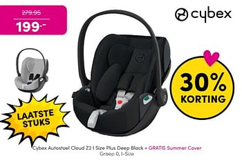 Promoties Cybex autostoel cloud z2 i size plus deep black - Cybex - Geldig van 30/04/2024 tot 06/05/2024 bij Baby & Tiener Megastore