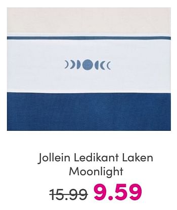 Promotions Jollein ledikant laken moonlight - Jollein - Valide de 30/04/2024 à 06/05/2024 chez Baby & Tiener Megastore