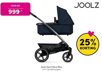 Promotions Joolz geo3 navy blue 2 in 1 kinderwagen - Joolz - Valide de 30/04/2024 à 06/05/2024 chez Baby & Tiener Megastore