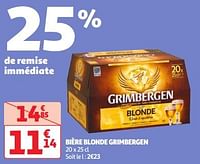 Promotions Bière blonde grimbergen - Grimbergen - Valide de 30/04/2024 à 06/05/2024 chez Auchan Ronq