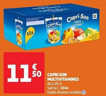 Promotions Capri sun multivitamines - Capri-Sun - Valide de 30/04/2024 à 06/05/2024 chez Auchan Ronq