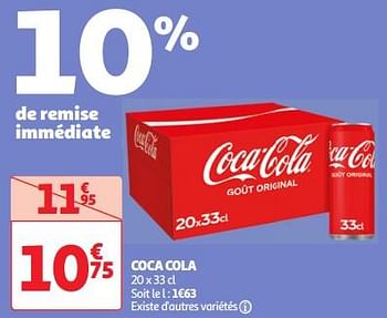 Promotions Coca cola - Coca Cola - Valide de 30/04/2024 à 06/05/2024 chez Auchan Ronq