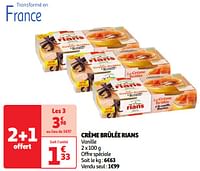 Promotions Crème brûlée rians - Rians - Valide de 30/04/2024 à 06/05/2024 chez Auchan Ronq