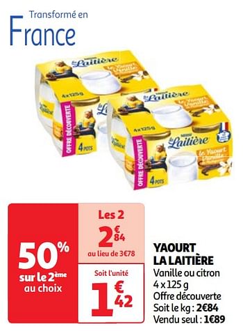 Promoties Yaourt la laitière - Nestlé - Geldig van 30/04/2024 tot 06/05/2024 bij Auchan