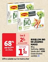 Promotions Bouillon bio de légumes maggi - MAGGI - Valide de 30/04/2024 à 06/05/2024 chez Auchan Ronq