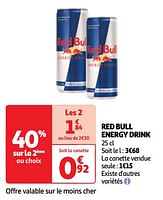 Promotions Red bull energy drink - Red Bull - Valide de 30/04/2024 à 06/05/2024 chez Auchan Ronq