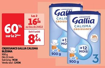 Promoties Croissance gallia calisma blédina - Gallia - Geldig van 30/04/2024 tot 06/05/2024 bij Auchan
