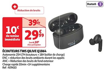 Promoties Écouteurs tws qilive q1864 - Qilive - Geldig van 30/04/2024 tot 06/05/2024 bij Auchan