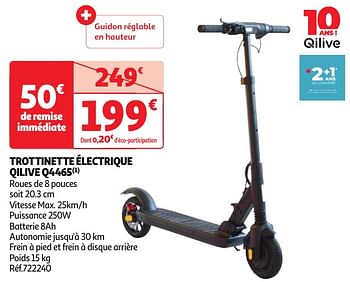 Promotions Trottinette électrique qilive q4465 - Qilive - Valide de 30/04/2024 à 06/05/2024 chez Auchan Ronq