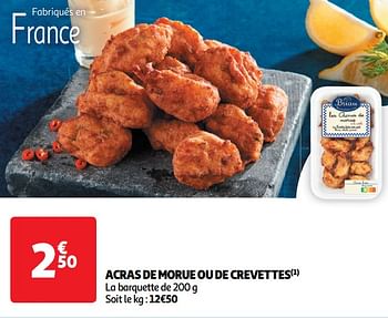 Promoties Acras de morue ou de crevettes - Briau - Geldig van 30/04/2024 tot 05/05/2024 bij Auchan