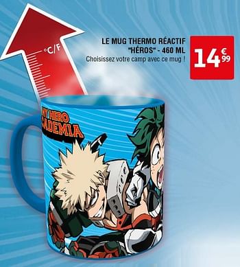 Promotions Le mug thermo réactif héros - AbyStyle - Valide de 30/04/2024 à 06/05/2024 chez Auchan Ronq