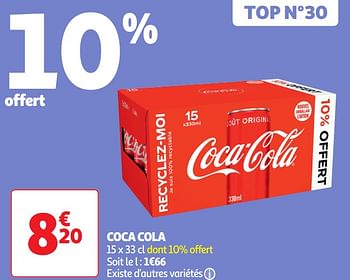 Promoties Coca cola - Coca Cola - Geldig van 30/04/2024 tot 05/05/2024 bij Auchan