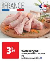 Promotions Pilons de poulet - Produit Maison - Auchan Ronq - Valide de 30/04/2024 à 05/05/2024 chez Auchan Ronq