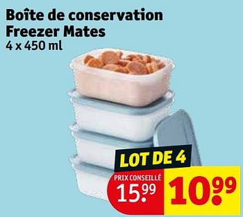 Promotions Boîte de conservation freezer mates - Tupperware - Valide de 30/04/2024 à 12/05/2024 chez Kruidvat