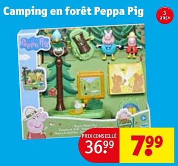 Promoties Camping en forêt peppa pig - Hasbro - Geldig van 30/04/2024 tot 12/05/2024 bij Kruidvat