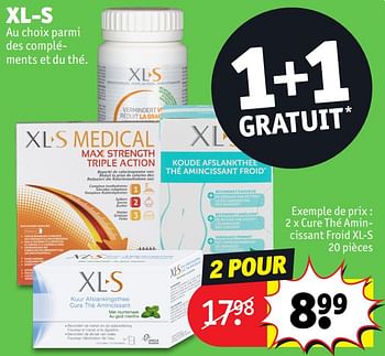 Promoties Cure thé amincissant froid xl-s - XL-S Medical - Geldig van 30/04/2024 tot 12/05/2024 bij Kruidvat