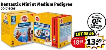 Promoties Dentastix mini et medium pedigree - Pedigree - Geldig van 30/04/2024 tot 12/05/2024 bij Kruidvat