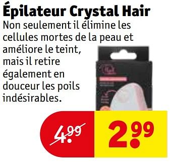 Promotions Épilateur crystal hair - Produit maison - Kruidvat - Valide de 30/04/2024 à 12/05/2024 chez Kruidvat