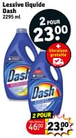 Promotions Lessive liquide dash - Dash - Valide de 30/04/2024 à 12/05/2024 chez Kruidvat