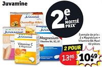 Promotions Magnésium + vitamine b6 maxi - Juvamine - Valide de 30/04/2024 à 12/05/2024 chez Kruidvat
