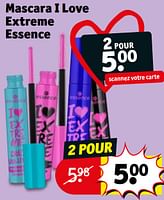 Promotions Mascara i love extreme essence - Essence - Valide de 30/04/2024 à 12/05/2024 chez Kruidvat