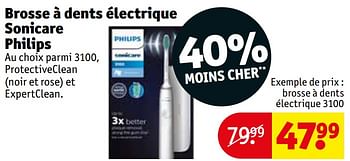 Promoties Philips brosse à dents électrique 3100 - Philips - Geldig van 30/04/2024 tot 12/05/2024 bij Kruidvat