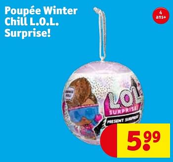 Promotions Poupée winter chill l.o.l. surprise! - LOL Surprise - Valide de 30/04/2024 à 12/05/2024 chez Kruidvat