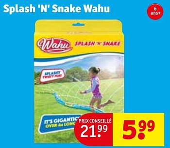 Promotions Splash n snake wahu - Wahu - Valide de 30/04/2024 à 12/05/2024 chez Kruidvat