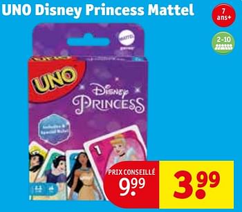 Promoties Uno disney princess mattel - Mattel - Geldig van 30/04/2024 tot 12/05/2024 bij Kruidvat