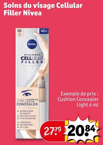 Promoties Cushion concealer light - Nivea - Geldig van 30/04/2024 tot 12/05/2024 bij Kruidvat