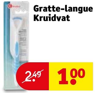 Promoties Gratte-langue kruidvat - Huismerk - Kruidvat - Geldig van 30/04/2024 tot 12/05/2024 bij Kruidvat