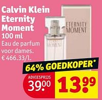 Promoties Calvin klein eternity moment edp - Calvin Klein - Geldig van 30/04/2024 tot 12/05/2024 bij Kruidvat
