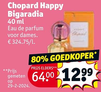 Promotions Chopard happy bigaradia edp - Chopard - Valide de 30/04/2024 à 12/05/2024 chez Kruidvat