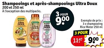 Promoties Shampooing rice water - Garnier - Geldig van 30/04/2024 tot 12/05/2024 bij Kruidvat