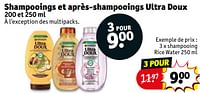 Promotions Shampooing rice water - Garnier - Valide de 30/04/2024 à 12/05/2024 chez Kruidvat