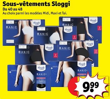 Promotions Sous-vêtements sloggi - Sloggi - Valide de 30/04/2024 à 12/05/2024 chez Kruidvat