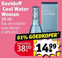 Promoties Davidoff cool water woman edt - Davidoff - Geldig van 30/04/2024 tot 12/05/2024 bij Kruidvat