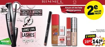 Promotions Lipliner lasting finish - Rimmel - Valide de 30/04/2024 à 12/05/2024 chez Kruidvat