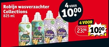 Promotions Robijn wasverzachter collections - Robijn - Valide de 30/04/2024 à 12/05/2024 chez Kruidvat