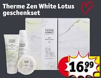 Promoties Therme zen white lotus geschenkset - Therme - Geldig van 30/04/2024 tot 12/05/2024 bij Kruidvat